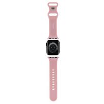 silikonine laikrodzio apyranke - Hello Kitty Strap HKAWLSCHBLP Apple Watch 42/44/45/49mm Rožinis (Pink) - 5 nuotrauka