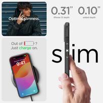spigen iphone 15 - Spigen "MagSafe Armor iPhone 15" Matte Black - 4 nuotrauka