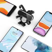 automobilio telefono laikiklis - Ugreen Gravity Drive Air Vent Car Mount Phone Holder 80871 Black - 3 nuotrauka