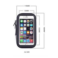 vairo deklas - Dviračio "Vandeniui Atsparus Motociklo Vairo Telefono Dėklo Laikiklis XL" Juodas (Black) - 4 nuotrauka