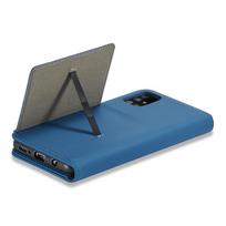 magnetinis korteliu deklas - Hurtel Magnet Card Dėklas Samsung Galaxy A12 5G - Mėlynas (Blue) - 4 nuotrauka