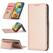 magnetas telefono - Hurtel Magnet Card Case Samsung Galaxy A12 5G - Rožinis (Pink) - 13 nuotrauka
