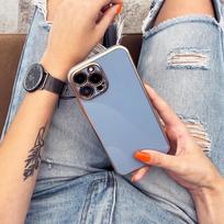 remantuoja telefonus - Hurtel "Lighting Color Case Xiaomi Redmi Note 11" Gold Frame Blue - 5 nuotrauka