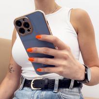 remantuoja telefonus - Hurtel "Lighting Color Case Xiaomi Redmi Note 11" Gold Frame Blue - 6 nuotrauka