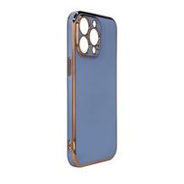 remantuoja telefonus - Hurtel "Lighting Color Case Xiaomi Redmi Note 11" Gold Frame Blue - 10 nuotrauka