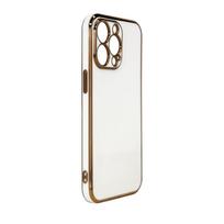 geliu remeliai - Hurtel "Lighting Color Case Case Xiaomi Redmi Note 11" Gold Frame White - 10 nuotrauka