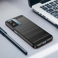 poco f4 - Hurtel "Carbon Case Xiaomi Poco F4 5G" Black - 2 nuotrauka
