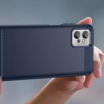 poco f4 - Hurtel "Carbon Case Xiaomi Poco F4 5G" Blue - 5 nuotrauka
