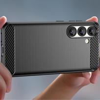 nothing pro - Carbon Case Flexible Silicone for Nothing Phone (3a) Pro - Black - 4 nuotrauka