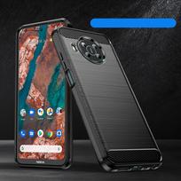 nokia - Hurtel Carbon dėklas Nokia X100 Juodas (Black) - 5 nuotrauka