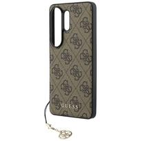 s26 ultra deklas - Guess 4G klasikinis „Logo Charm MagSafe“ dėklas, skirtas „Samsung Galaxy S26 Ultra“, rudas - 4 nuotrauka