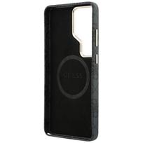 s26 ultra deklas - Guess PU 4G metalinis logotipo magnetinis dėklas, skirtas „Samsung Galaxy S26 Ultra“, juodas - 3 nuotrauka
