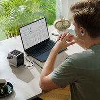 cuktech - Cuktech Powerbank 300W 40000mAh su belaidžiu įkrovimu 2x USB-C + 2x USB-A, juodas - 6 nuotrauka