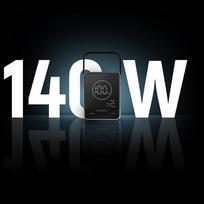 cuktech - Cuktech Powerbank 300W 40000mAh su belaidžiu įkrovimu 2x USB-C + 2x USB-A, juodas - 20 nuotrauka