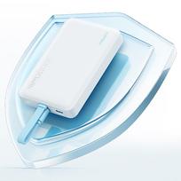 magnetinis power bank - Cuktech CP132ML 10000mAh Magnetic Power Bank, baltas - 6 nuotrauka