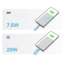 magnetinis power bank - Cuktech CP132ML 10000mAh Magnetic Power Bank, baltas - 7 nuotrauka