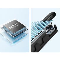magnetinis power bank - Cuktech CP132ML 10000mAh Magnetic Power Bank, baltas - 11 nuotrauka