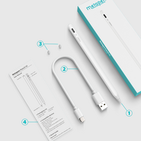 ipad pencil - Metapen Pencil A8 for iPad White (Baltas) - 7 nuotrauka