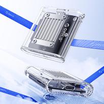 diskas - Orico TC20-M2-10G M.2 NVME USB-C 3.2 Disko Dėžutė - Skaidrus (Transparent) - 4 nuotrauka