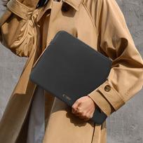 13 kuprine - Tech-Protect Fleece Laptop Bag 13-14 - Black - 5 nuotrauka