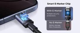 ugreen 5m usb c - Ugreen L532 USB-C į USB-C kabelis 0.5m 240W Juodas (Black) - 2 nuotrauka