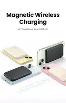 magnetas - UGREEN PB561 10000mAh 20W Belaidis (White) - 9 nuotrauka