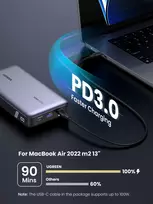 akumuliatoriu ikroviklis - UGREEN 25000 mAh Powerbank 145W Two-way Fast Charging - 2 nuotrauka