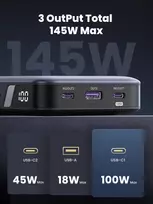 akumuliatoriu ikroviklis - UGREEN 25000 mAh Powerbank 145W Two-way Fast Charging - 9 nuotrauka