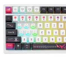 asus zaidimui - ASUS ROG Azoth X, Klaviatūra Žaidimams, Balta (White) - 2 nuotrauka