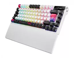 asus zaidimui - ASUS ROG Azoth X, Klaviatūra Žaidimams, Balta (White) - 8 nuotrauka