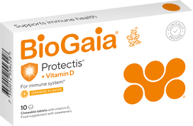 maisto papildai - BIOGAIA PROTECTIS su vitaminu D3, apelsinų skonio, 10 kramtomųjų tablečių - 2 nuotrauka