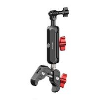 osmo action 5 pro - Puluz Motociklo Galinio Vaizdo Laikiklis Veiksmo Kameroms (PU3211) - 2 nuotrauka