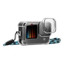 kameru dirzelis - Puluz Dėklas su objektyvo dangteliu ir kaklo dirželiu GoPro Hero 9/10/11 - 4 nuotrauka