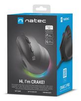 mouse vertical - Natec Mouse | Natec Crake 2 Pro | Wired | Black | NMY-2272 - 8 nuotrauka