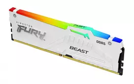 ecco - Kingston FURY Beast RGB Baltas (White) DDR5 32GB (2x16GB) 6000MHz CL30 DIMM Kit - 8 nuotrauka