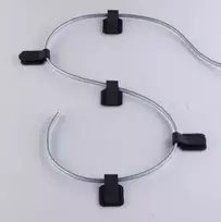 velcro - Label The Cable Wall Velcro Cable Holder Set Of 10 Black - 4 nuotrauka