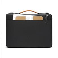 kompiuterio krepsys 13 tech - Tech-Protect Defender Bag for Laptop 13-14 - Black and Orange - 5 nuotrauka