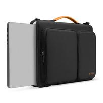 kompiuterio krepsys 13 tech - Tech-Protect Defender Bag for Laptop 13-14 - Black and Orange - 9 nuotrauka