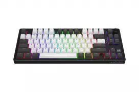 klaviatura 80 - Hator HTK4180 Skyfall 80 PRO Belaidė Klaviatūra Žaidimams, Juoda/Balta (Black/White) - 3 nuotrauka