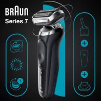 barzdaskutes - Braun Series 7 71-N7200cc Juodas (Black) - 5 nuotrauka