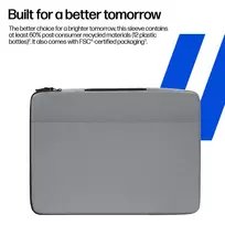 krepsys nesiojamam kompiuteriui 16 - HP Protective 15-16inch Laptop Sleeve - Meteor Silver - 3 nuotrauka