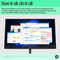 75hz monitorius - HP E22 G5 21.5", FHD, 5ms - 4 nuotrauka