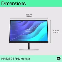 75hz monitorius - HP E22 G5 21.5", FHD, 5ms - 5 nuotrauka