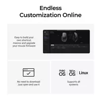 mouse - Keychron M6 Silent Wireless (M6S-A23) 8000Hz Juodas (Black) - 2 nuotrauka