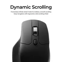 mouse - Keychron M6 Silent Wireless (M6S-A23) 8000Hz Juodas (Black) - 5 nuotrauka