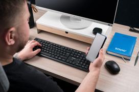 biurai - Savio KB-02 Belaidė Klaviatūra Namams/Biurui USB QWERTY Juoda (Black) - 3 nuotrauka
