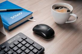 biurai - Savio KB-02 Belaidė Klaviatūra Namams/Biurui USB QWERTY Juoda (Black) - 5 nuotrauka