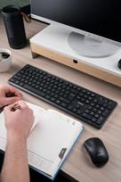 biurai - Savio KB-02 Belaidė Klaviatūra Namams/Biurui USB QWERTY Juoda (Black) - 7 nuotrauka