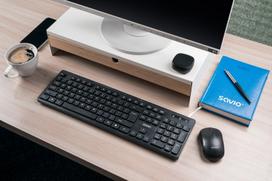 biurai - Savio KB-02 Belaidė Klaviatūra Namams/Biurui USB QWERTY Juoda (Black) - 8 nuotrauka