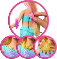 barbe - Mattel Barbie Dreamtopia Blooming Magic šviesiaplaukė undinėlė JDM72, 30 cm - 5 nuotrauka